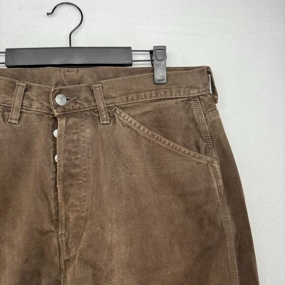 Vintage Diesel Jeans Mens 32 Fits 34x34 Brown Carpenter Baggy Workwear Labor y2k - Picture 5 of 16
